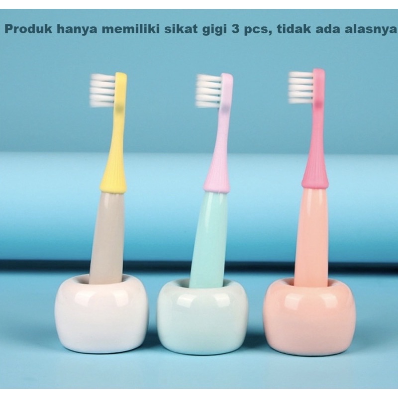 BB-041 Sikat Gigi Bayi Anak 1 set isi 3 pcs Sikat Gigi Silikon / Finger Tooth Brush
