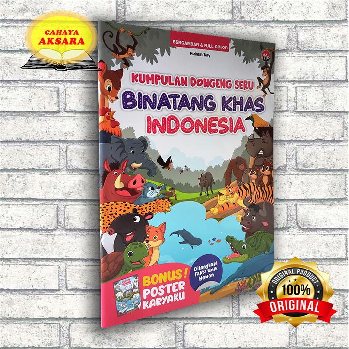 BUKU DONGENG CERITA ANAK KUMPULAN DONGENG SERU BINATANG KHAS INDONESIA