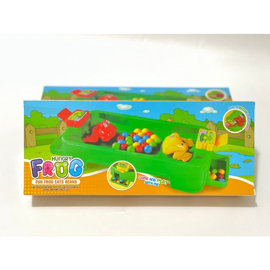 Mainan Hungry Frog / Frog Game / Mainan Edukasi Anak Kodok Makan Bola SH-297