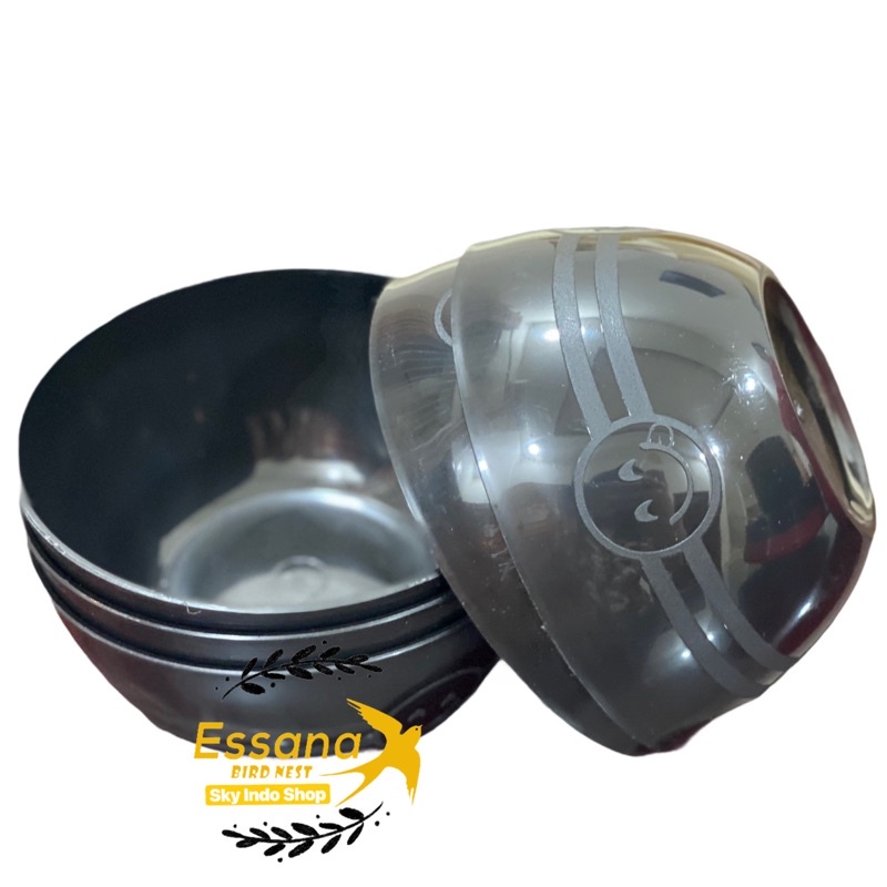Gelas Minum Plastik _Piring Makan Bulat Plastik _Mangkok Makan Bulat Bakso Plastik_Sendok Makan Plastik_Terlaris Termurah Berkualitas ( 1pcs ) claris-Mangkok Bulat Hitam