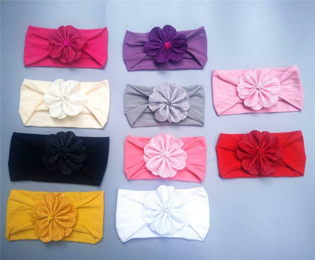 1234OS - Bandana Bayi Motif Bunga / Bando Bayi / Headwrap / Headband Bayi.