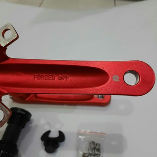 Crankset Litepro Hollowtech 2 RED MERAH DOFF BCD 130mm ARM 