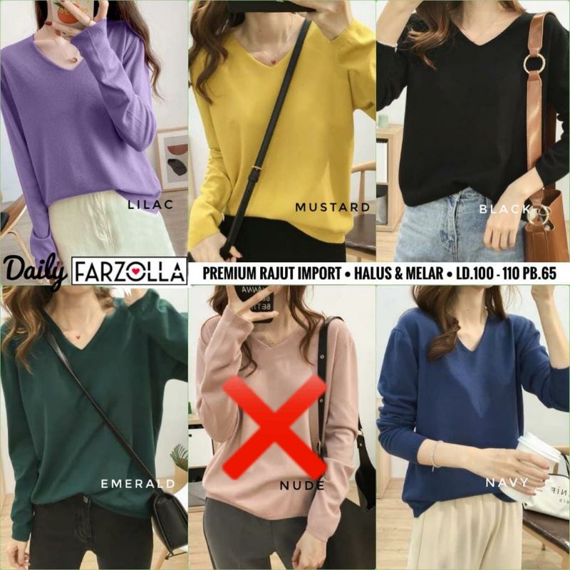 Daily Rajut Wanita Remaja Kekinian Best Quality Premium Original By Farzola