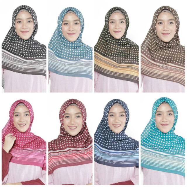 Hijab Segi Empat Scarf Zoya - BOURBON