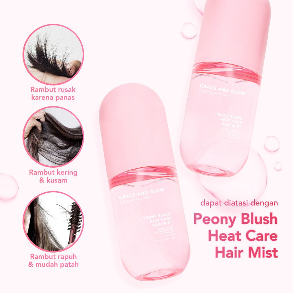Grace and Glow Daisy Hair Mist Sweet Scent / Peony Blush Heat Care Hair Mist Silk / Black Opium Silky Hair Mist Soft and Silk hair Golden-5