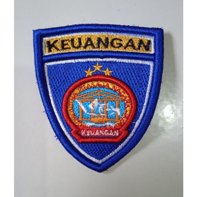 BORDIRDEWE - Bordir timbul logo Keuangan POLRI