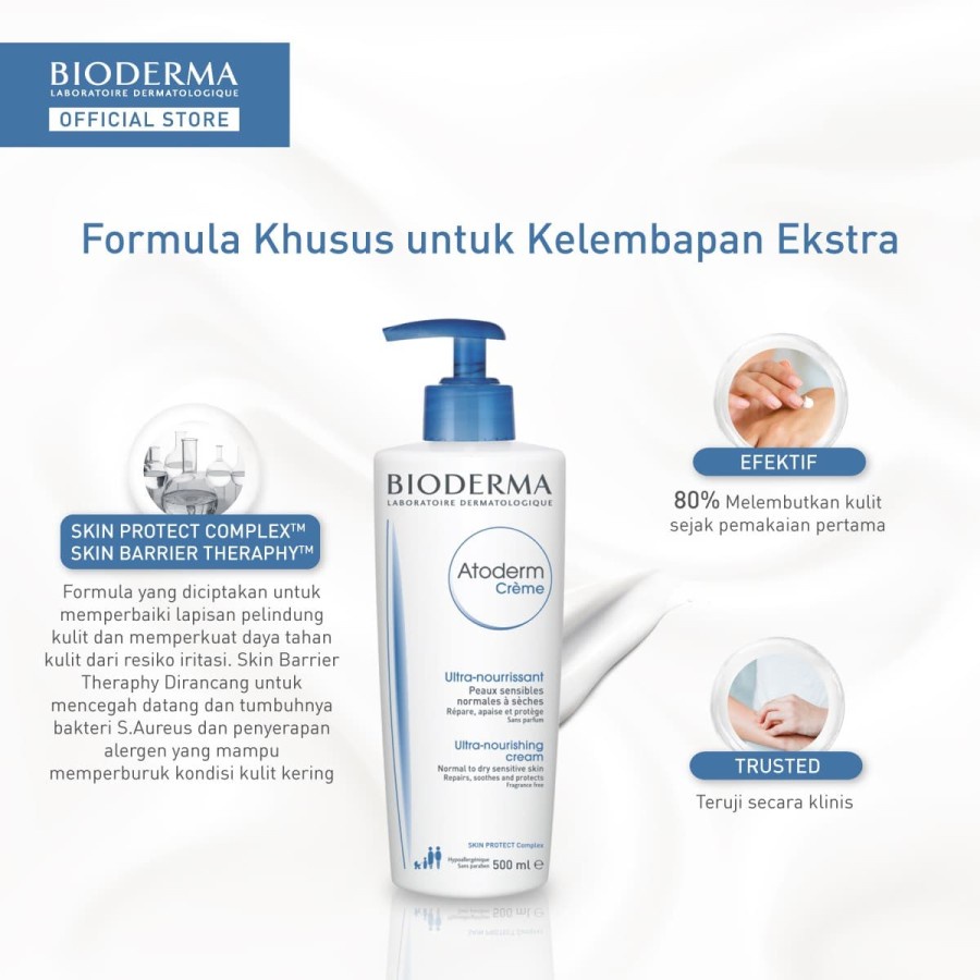 Bioderma Atoderm Creme 500 ml - Face / Body Moisturizer