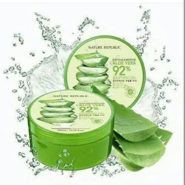 Nature republic aloevera 92% sooting gel 10000% original korea