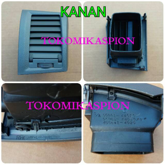 original - kisi ac terios - kisi ac rush - grill ac rush - grill ac terios - samping - kanan
