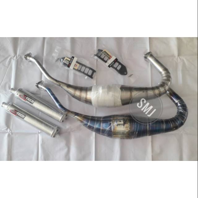 Knalpot Aitech Cobra Ninja 150 R RR Original Steinles Pelangi rainbow Ai-tech Ai - tech