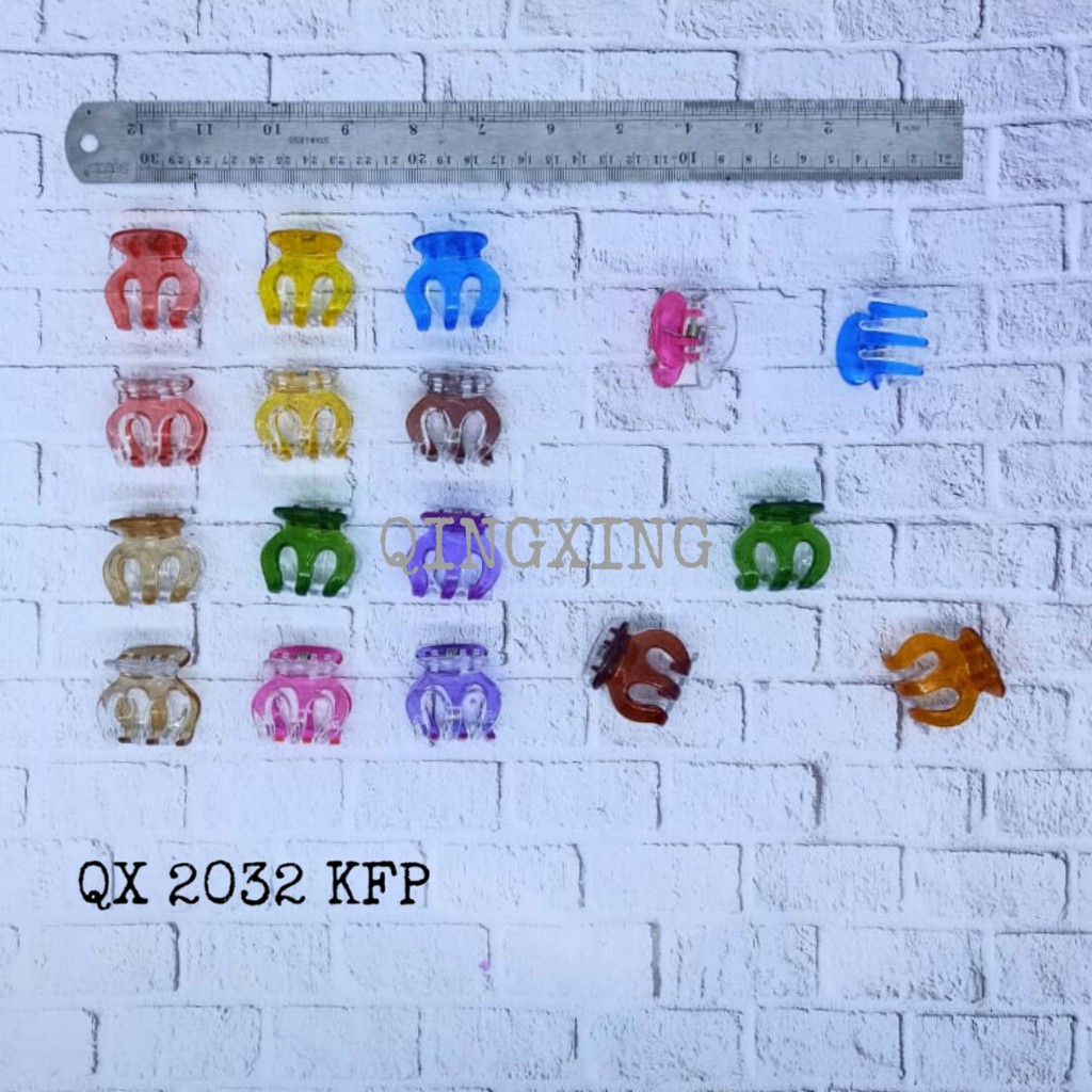 

Jedai cakar 3 kecil belah bening putih/8 warna QX 2032KFP