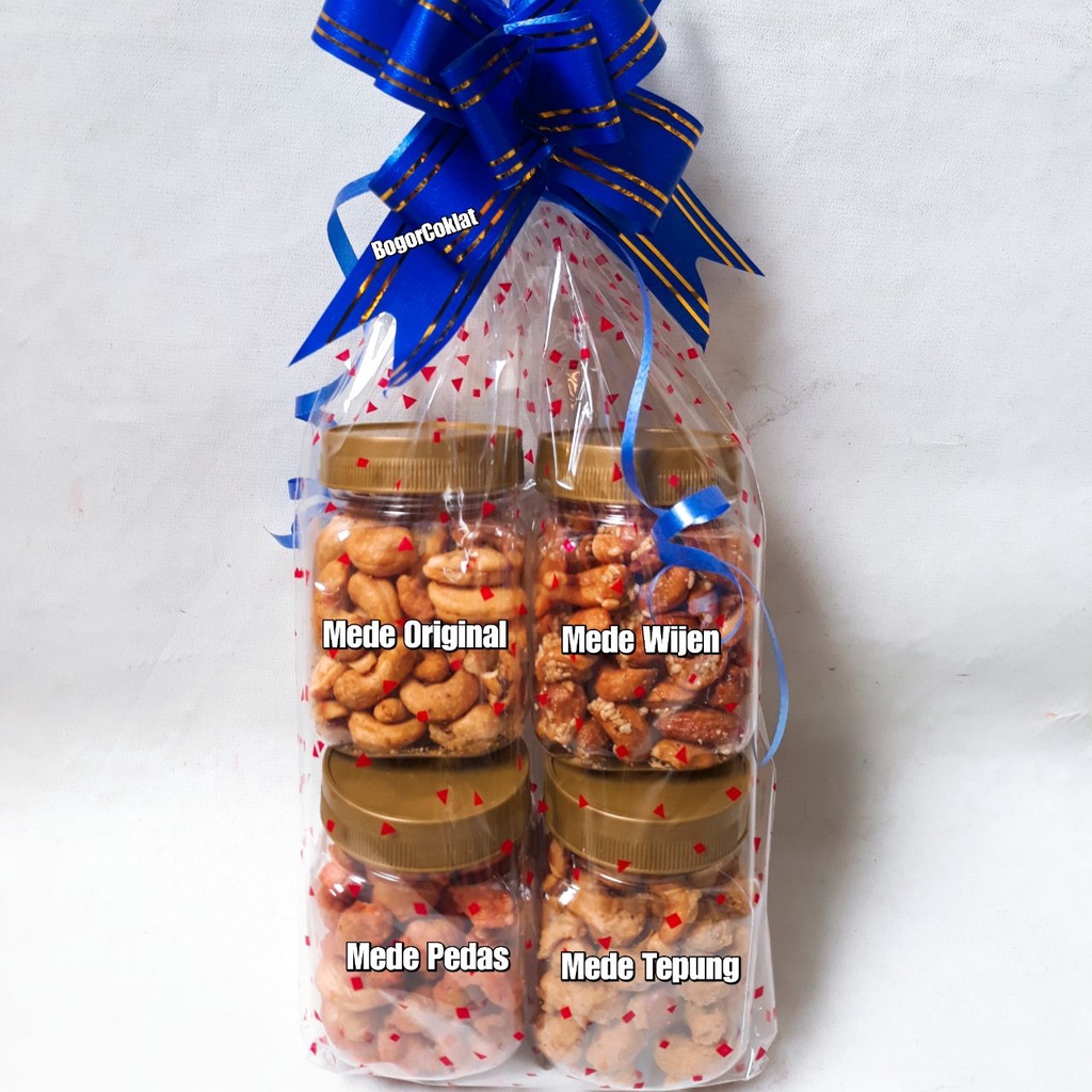 

Toples Mini Kacang Mede isi 4 Seri B (Mede tepung, Mede Wijen, Mede Pedas, Mede Original)