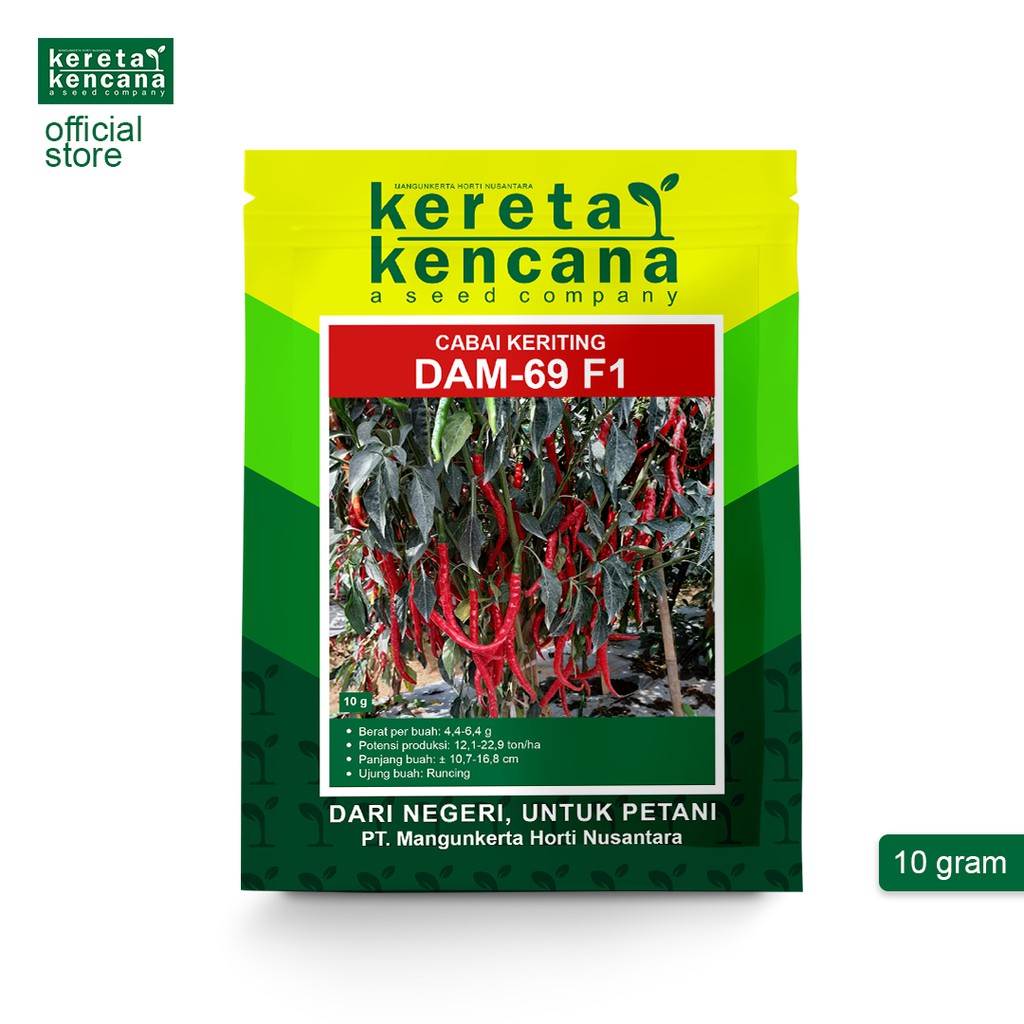 -+2200 Biji Benih Cabai Merah Keriting DAM-69 F1 | CMK DAM-69 F1 | CMK Super Pedas
