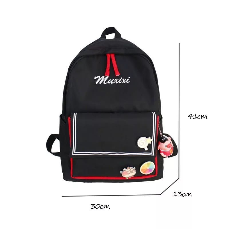 KSO_BAG - Tas Ransel Sekolah Anak Wanita Terbaru 2021 Backpack Motif Carakter Muxixi Korea Style