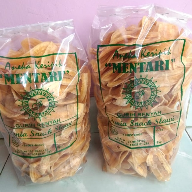 

Kripik pisang Gepeng Gurih & Renyah