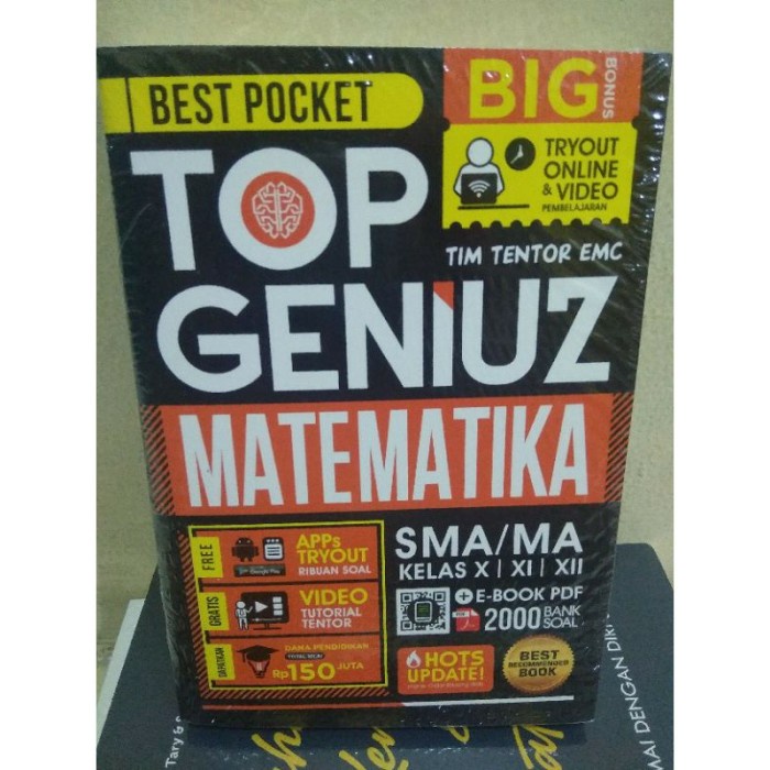 

❤BISA COD❤ BUKU BEST POCKET TOP GENIUZ MATEMATIKA SMA
