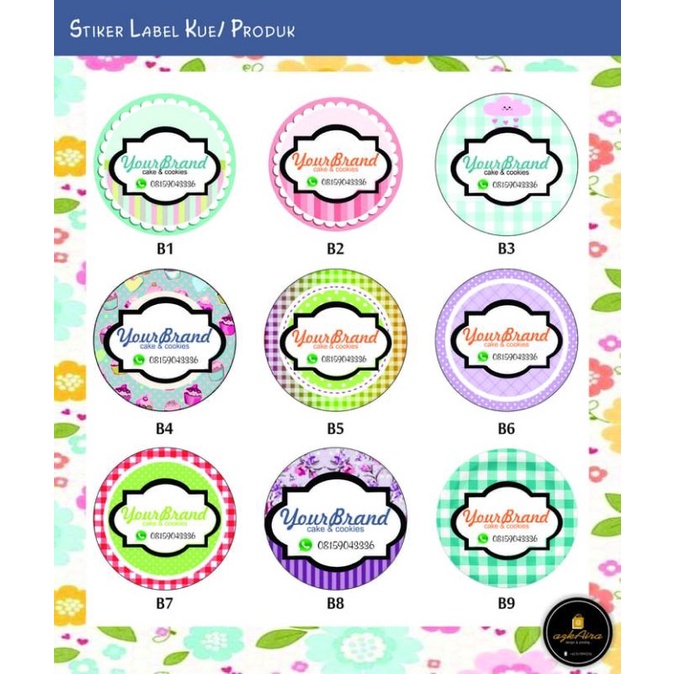 

Sticker/ Stiker Label Kue atau Produk Untuk Usaha