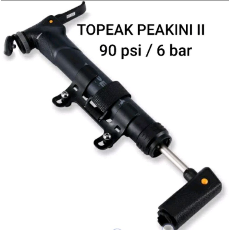 Pompa hand pump Topeak Peakini II. Handpump pompa tangan sepeda pocket 90 psi pompa tangan pompa angin sepeda