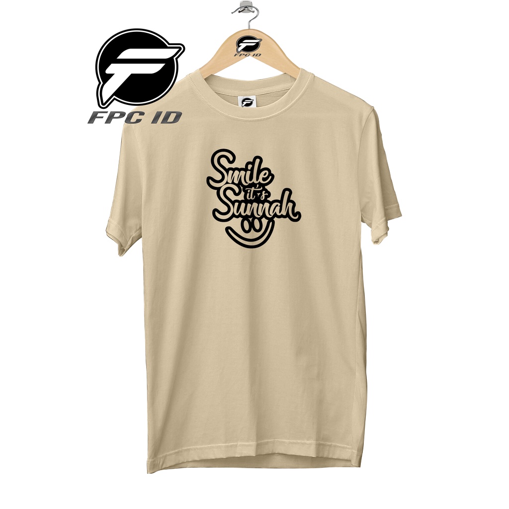 Kaos Dakwah Smile Its Sunnah Cotton Combed 30s Pakaian Distro Jumbo Pilihan Favorit