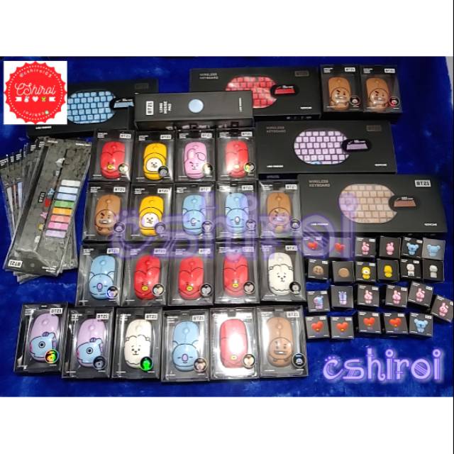 READY STOCK BT21 x ROYCHE Wireless Mouse Keyboard