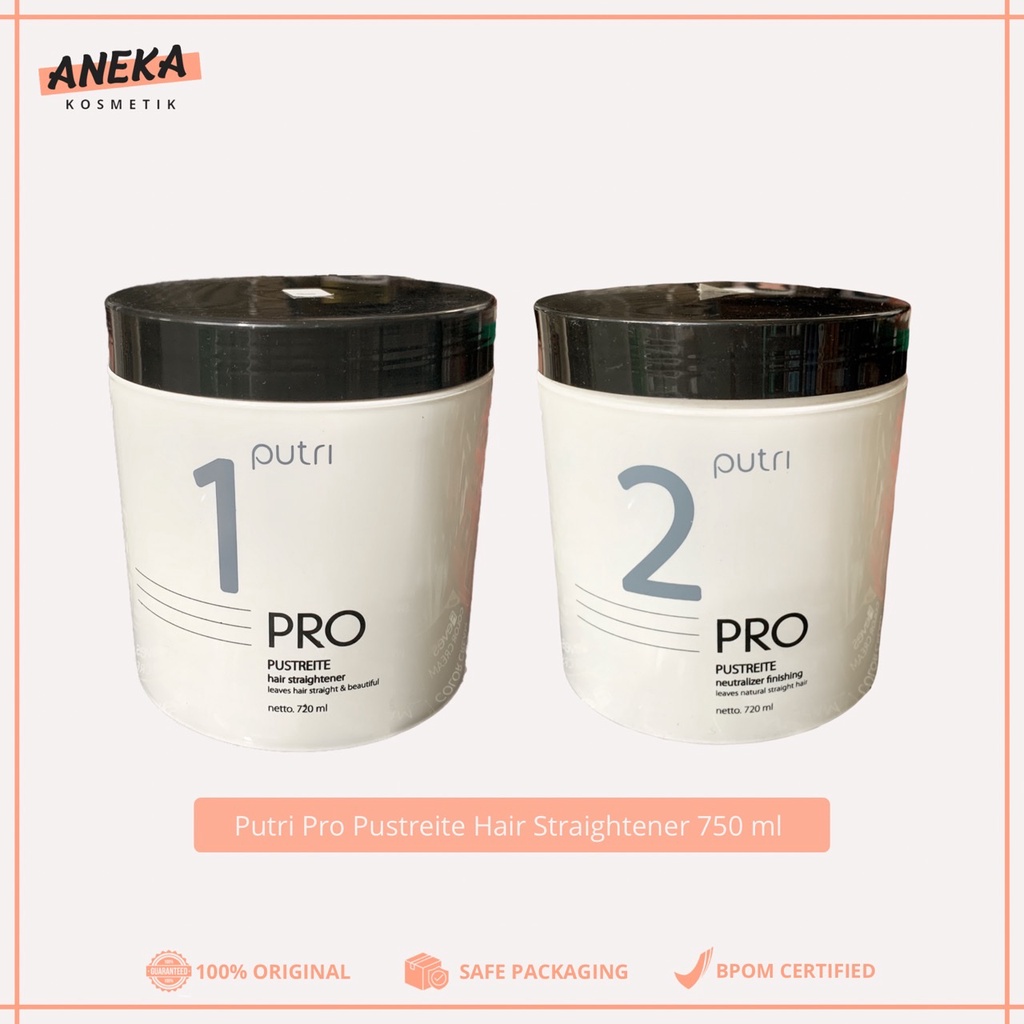 Putri Pustreite Step 1 dan Step 2 / Putri Pelurus Rambut 720 ml