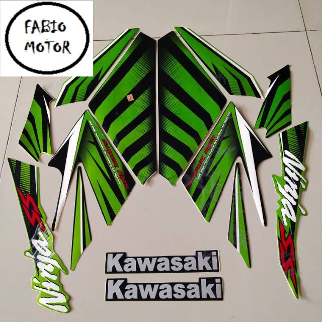 striping kawasaki ninja ss 2014 2015 hijau