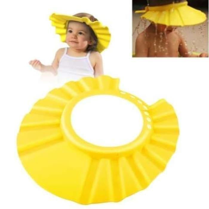 ⭐ Jendela Kosmetik ⭐ Topi Keramas Bayi / Topi Keramas Anak / Penutup Kepala Mandi / Kids Shower Cap / Shower Cap Anak / Topi Mandi Anak / Topi Keramas Baby