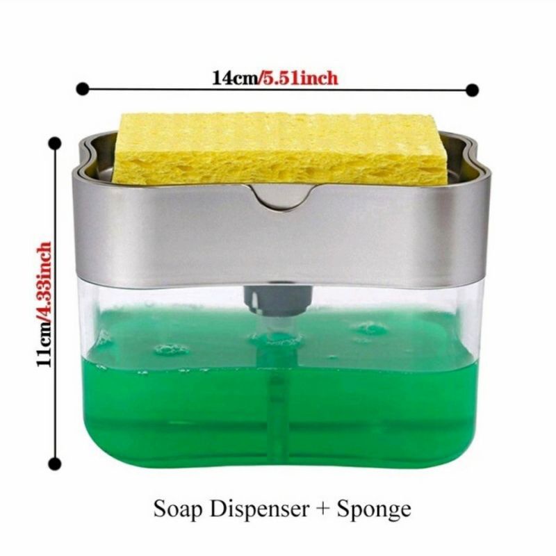 {DS} Dispenser sabun cuci piring busa sponge / tempat sabun cuci piring