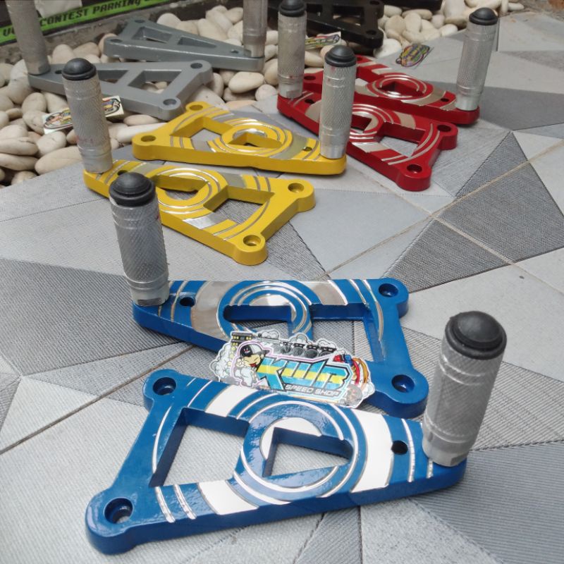 Underbone underbone footstep long milling matic drag race Mio Mio soul Mio j Mio sporty almunium FOOTSTEP UNDERBONE HEREX CB GL TIGER MIO LONG MILLING CUSTOM COAK ALMUNIUM BAHAN TEBAL 1 SET SEPASANG