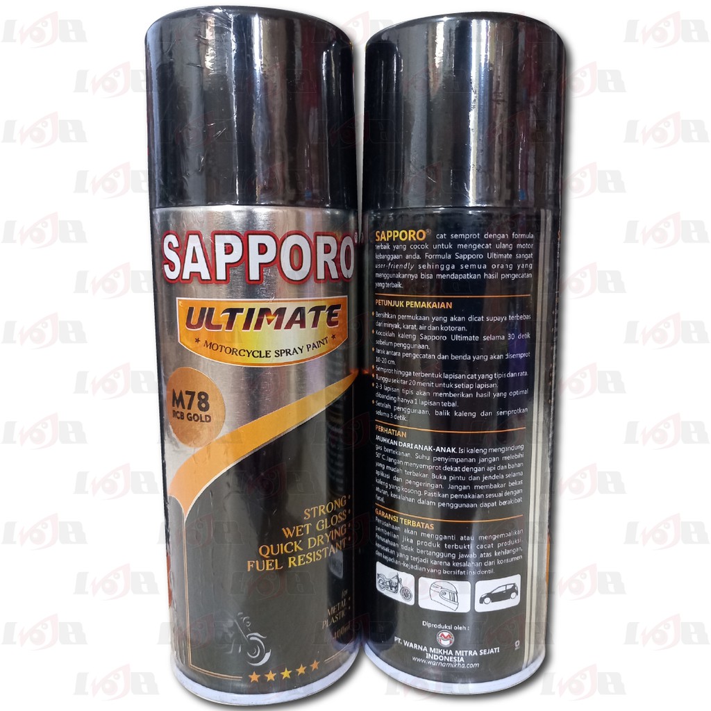 SAPPORO ULTIMATE RCB Gold M78 Cat Semprot Aerosol Paint Metallic