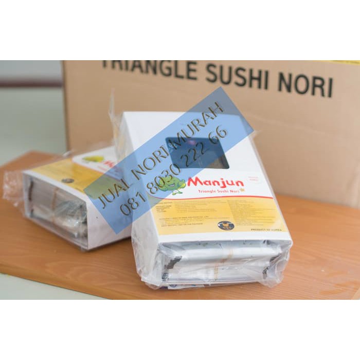 

Manjun Triangle Onigiri Wrapper 100 lembar Nori + Plastik ~ kp128