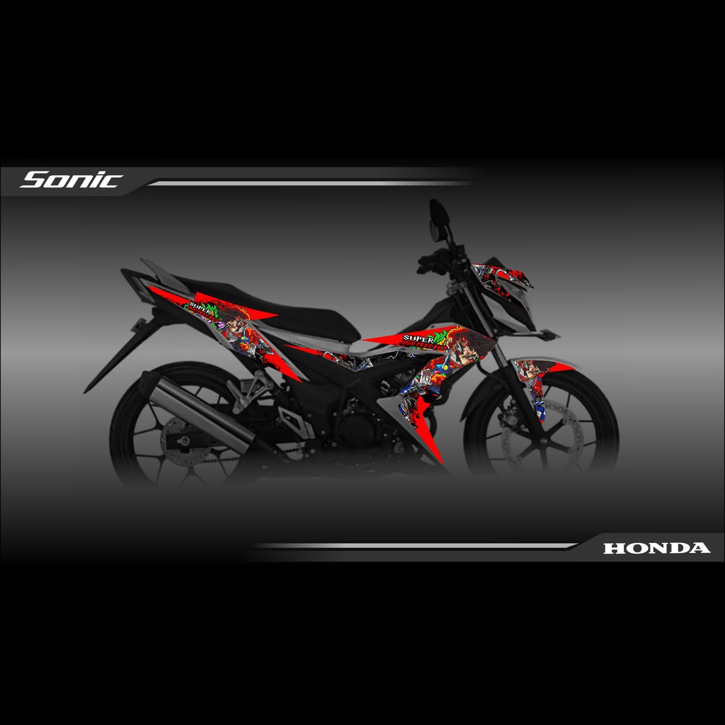 Striping Stiker Variasi Motor Honda Sonic 150R Animasi MARIO Zombie Shopee Indonesia