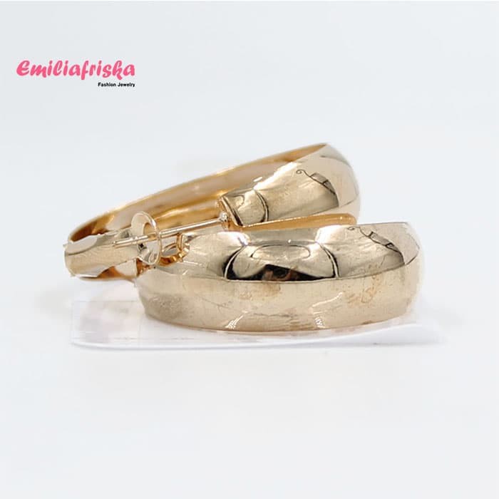 ANTING KOREA KECIL AKSESORIS ANTING HOOPS PERHIASA MEWAH