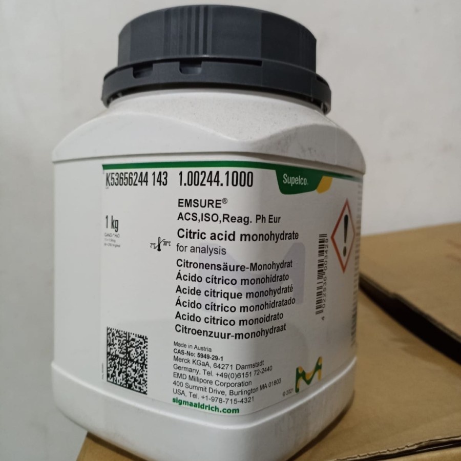

Citric Acid Merck / Citric Acid Monohidrat / Asam Sitrat PRO ANALIS
