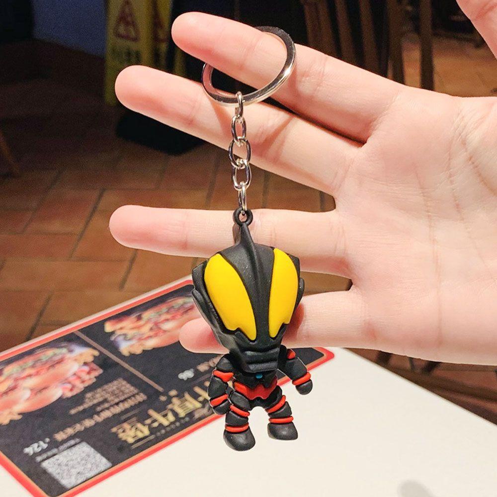 Augustina Gantungan Kunci Ultraman Fashion Hadiah Miniatur Ultraman Gantungan Kunci Mobil Darah Panas Anime Key Ring