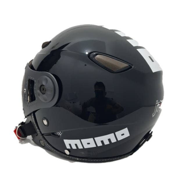 Helm Jpn Momo pilot Hitam gloss