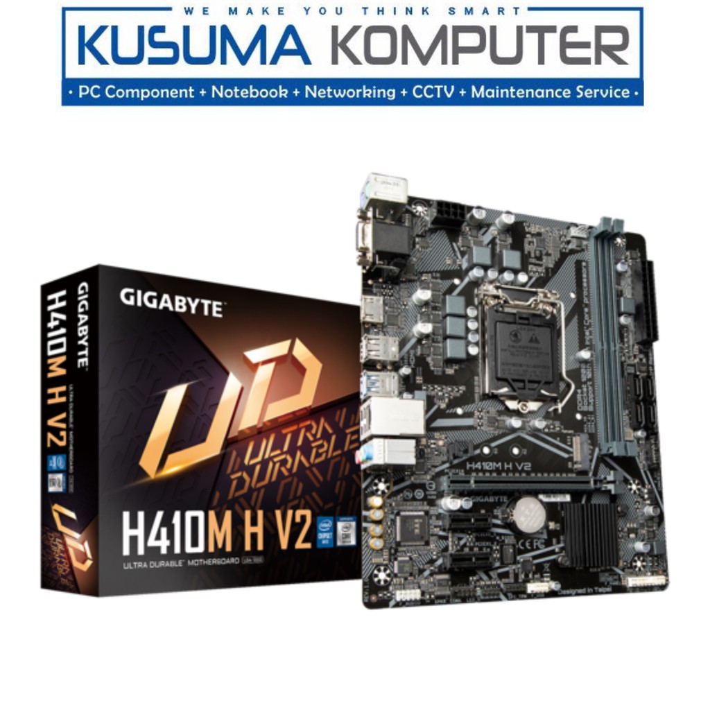 Gigabyte H410M H V2, M.2 NVMe, DDR4 2 DIMMs