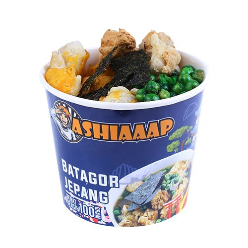 

Batagor Jepang Instant (100 gram) Kuah Pedas Gurih Bandung Seduh Cemilan Instan Lezat Enak Ashiaap
