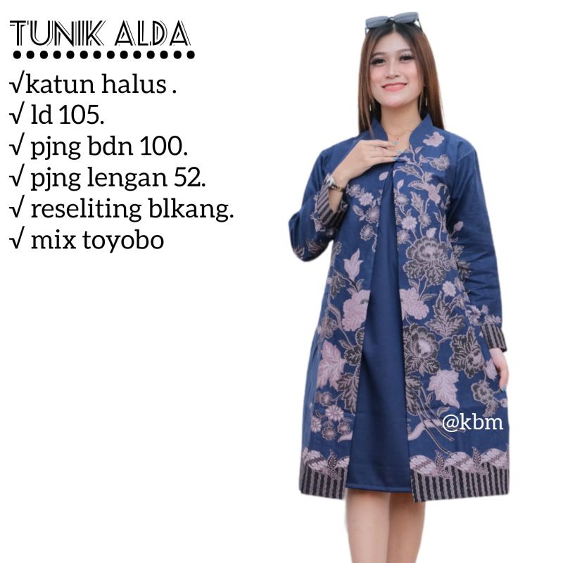 tunik layer alda batik solo tunik batik mix toyobo