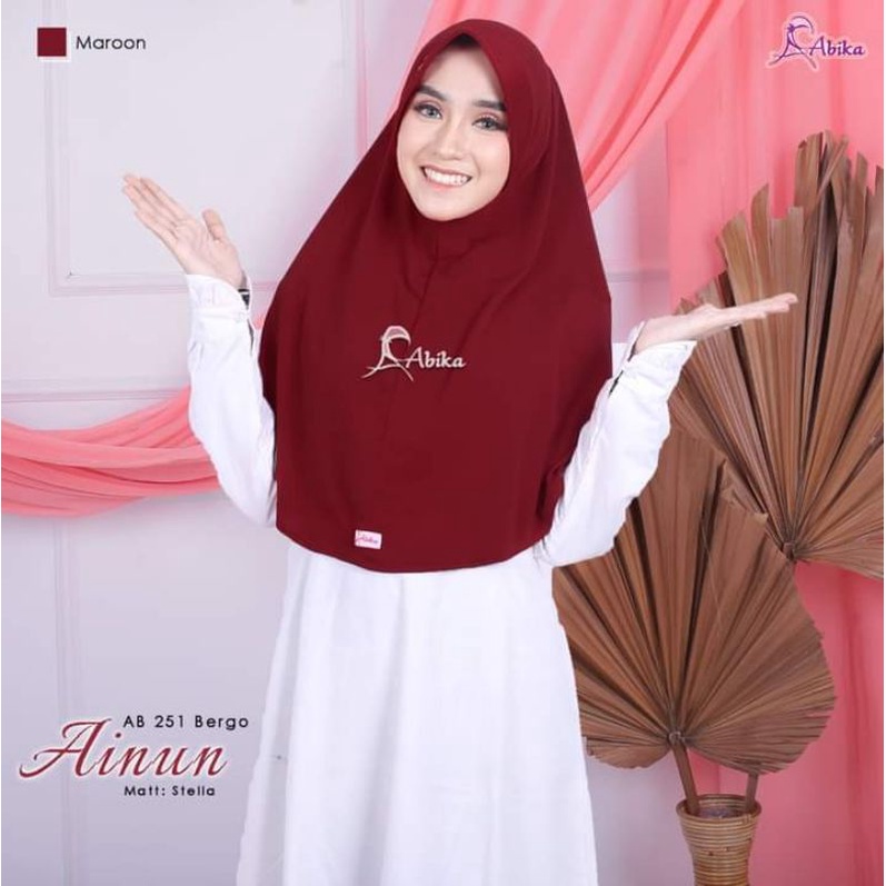 ABIKA HIJAB - BERGO AINUN - JILBAB INSTAN DAILY - BERGO SIMPLE NYAMAN