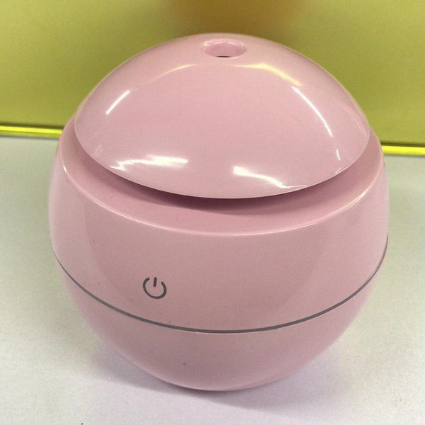 [TAFFWARE] Humidifier Aromatherapy Ultrasonic Pewangi Ruangan Air Diffuser Aroma Terapi Purifier Oil Nano Spray-Bulat Pink