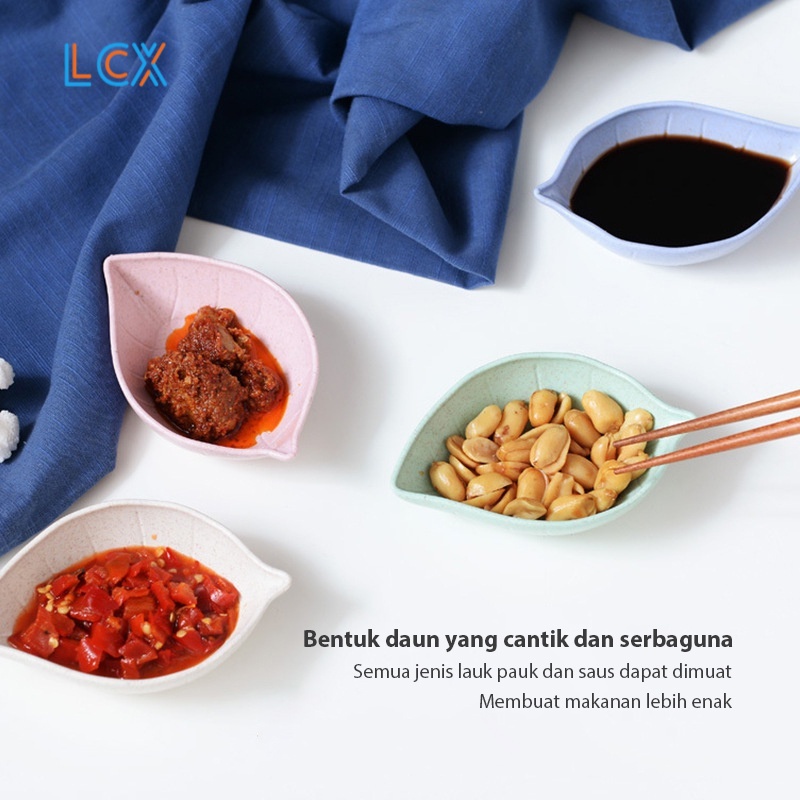 LCX MANGKOK DAUN TEMPAT SAMBAL KECAP IMPOR HIGH KECAP IMPOR HIGH QUALITY VS-53