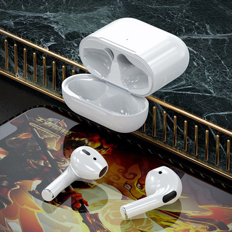 inPods Pro 4 TWS Earphone Bluetooth V5.0 Headset HIFI Stereo Wireless Earphones with Free Case