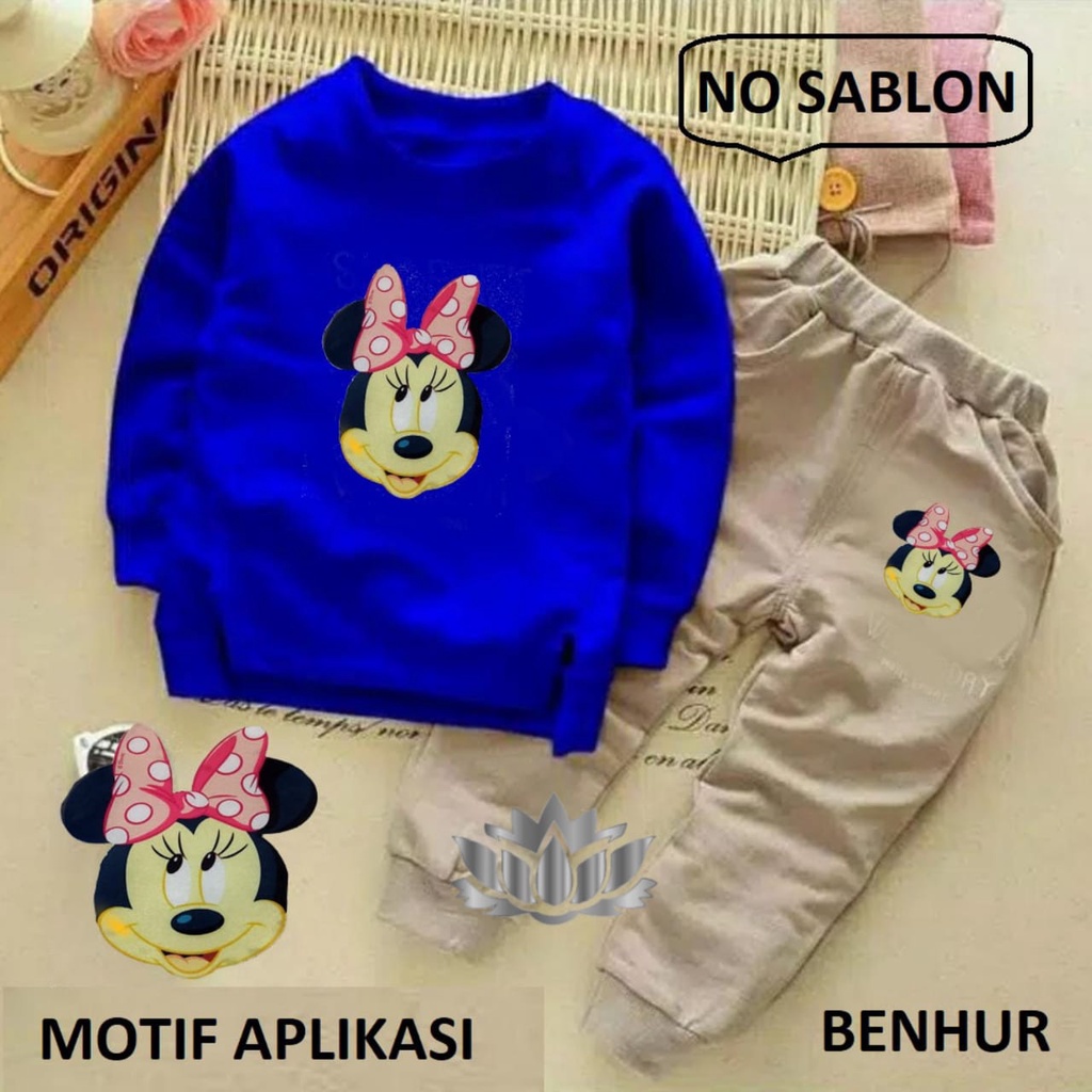 BO - SETELAN MICKEY BUCK / SETELAN SWEATER ANAK / FASHION ANAK/ PAKAIAN ANAK / SETELAN ANAK TERMURAH