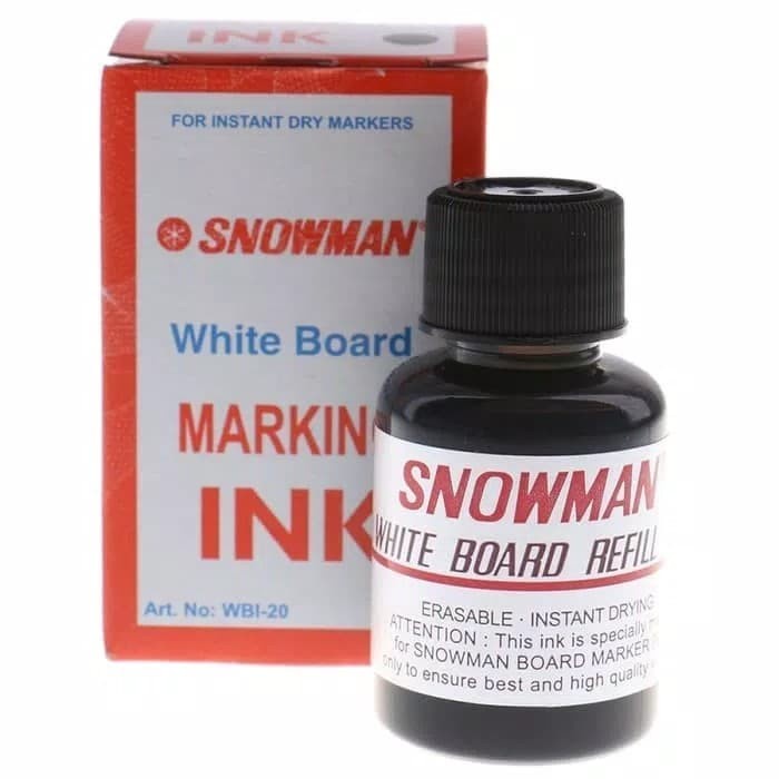 

Mudah Refill Tinta Spidol White Board Snowman Gilaa!!!