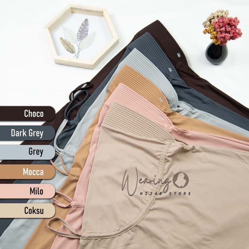 JILBAB INSTAN KHIMAR SERUT JOKOWI SPANDEX  L | HIJAB BERGO HAMIDAH SERUT JUMBO PREMIUM