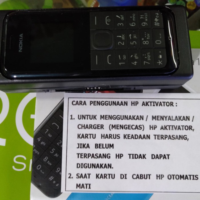 Hp aktivator nokia 105 single sim ( JARINGAN 2G )