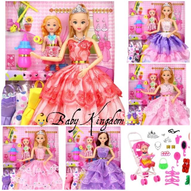  BABYK Mainan  Boneka Barbie  Mini Set Shopee  Indonesia