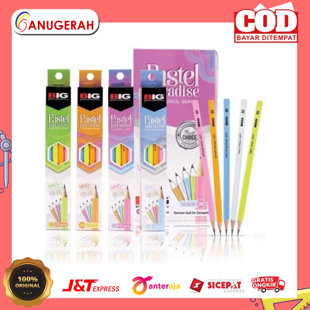 

BIG 977 PASTEL PENSIL 2B (PACK)