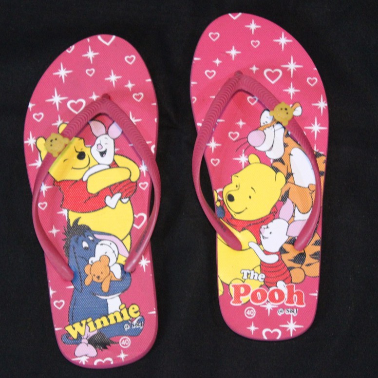 sandal NEVADA X Disney Tsum-Tsum winnie the Pooh  - Sandal Jepit Wanita, sandal cewek distro